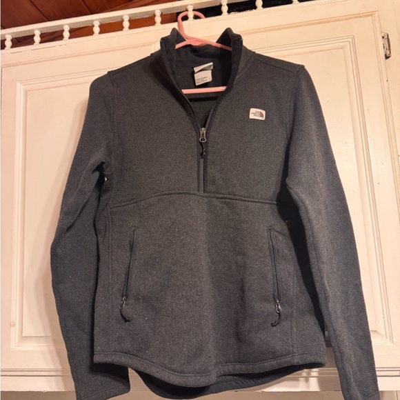 The North Face women’s crescent fleece Charcoal Gray Fleece Pullover size small - Picture 4 of 4